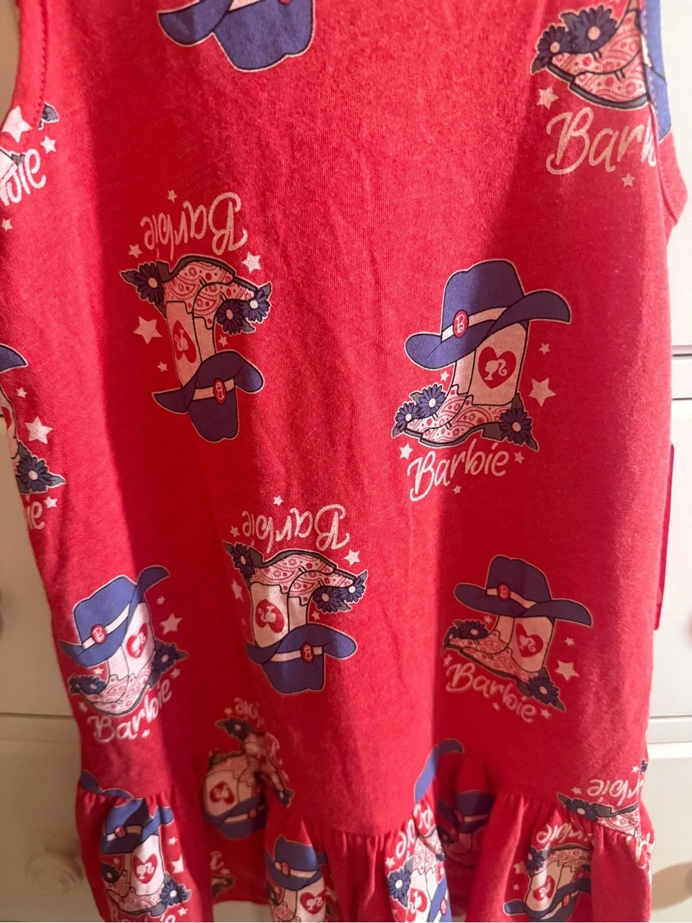Barbie Girls tank printed dropwaist dress w/ a western boot pattern Sz 6/6X
NWT - Picture 2 of 3